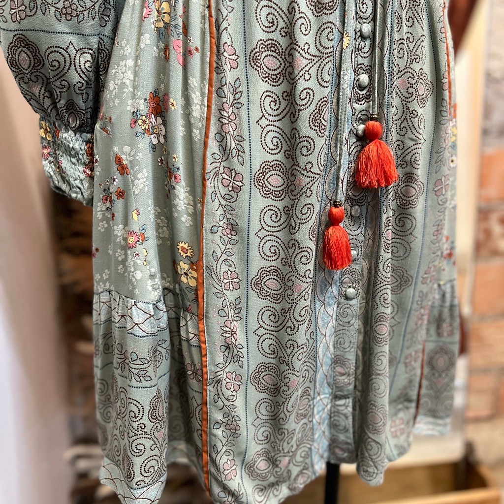 Tulle & Batiste Graceplay Dress In Olive, Daydreamer Handmade Nwt — image 8 of 8